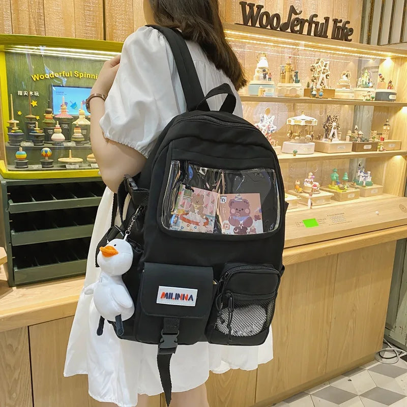 Japanese Women Backpack Travel Couple Bag Waterproof Rucksack