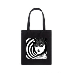 Japanese Tomie Canvas Bag Shoulder Bag Horror Casual Large-Capacity Harajuku