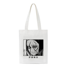 Japanese Tomie Canvas Bag Shoulder Bag Horror Casual Large-Capacity Harajuku