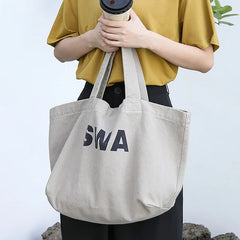 Japanese Casual Canvas Shoulder Bag for Women