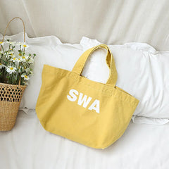 Japanese Casual Canvas Shoulder Bag for Women