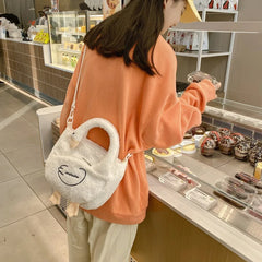 Japanese Goose Duck Plush Handbag for Women