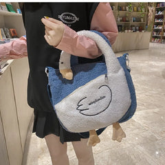 Japanese Goose Duck Plush Handbag for Women