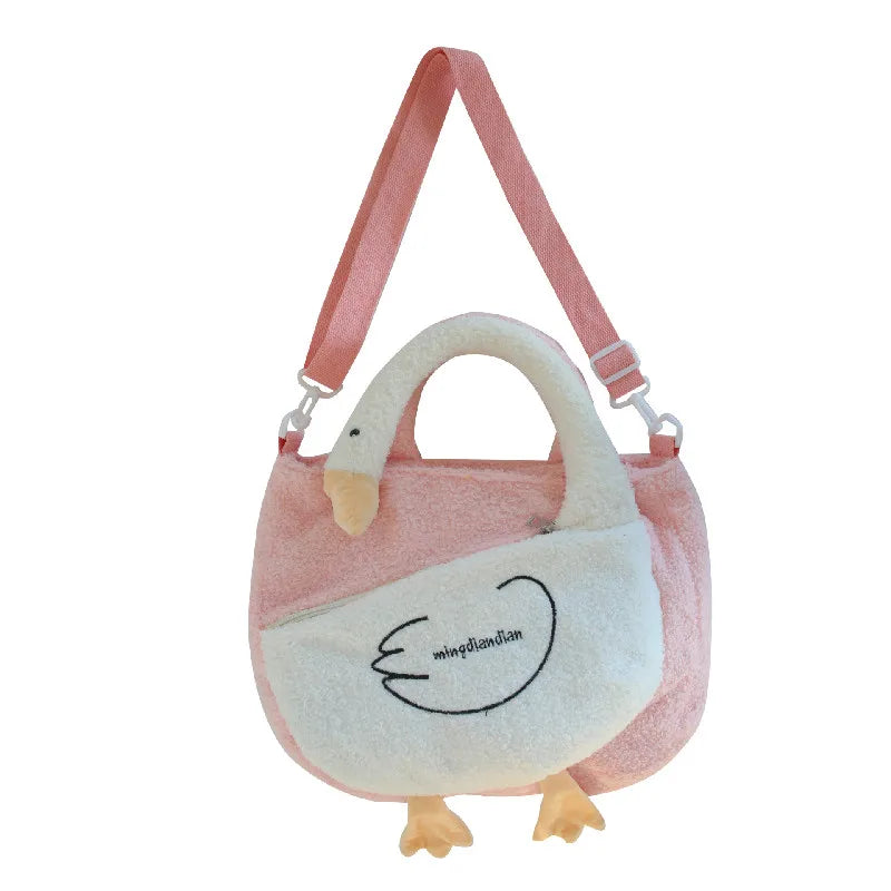 Japanese Goose Duck Plush Handbag for Women