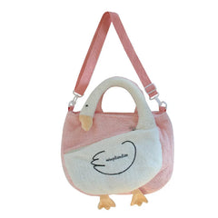 Japanese Goose Duck Plush Handbag for Women