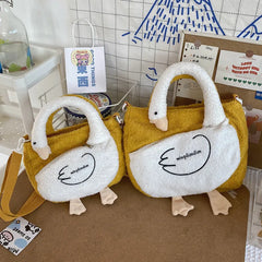 Japanese Goose Duck Plush Handbag for Women