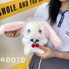 Japanese Lolita Rabbit Bag Plush Doll Small Shoulder Bag