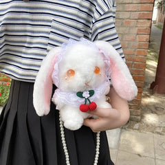 Japanese Lolita Rabbit Bag Plush Doll Small Shoulder Bag