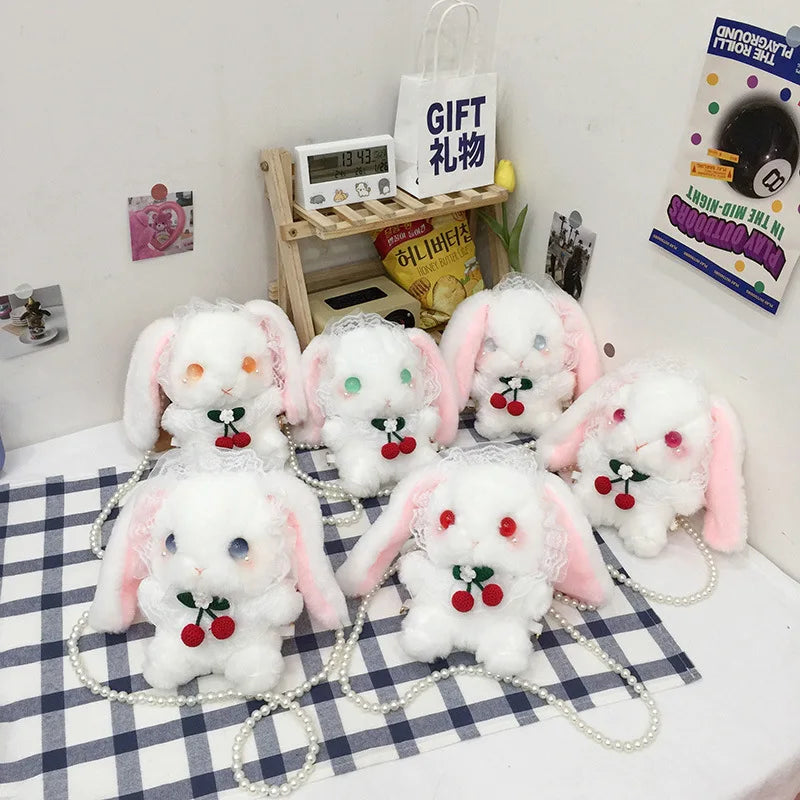 Japanese Lolita Rabbit Bag Plush Doll Small Shoulder Bag