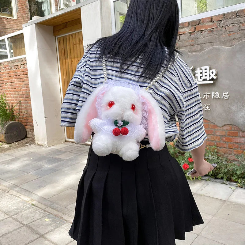 Japanese Lolita Rabbit Bag Plush Doll Small Shoulder Bag