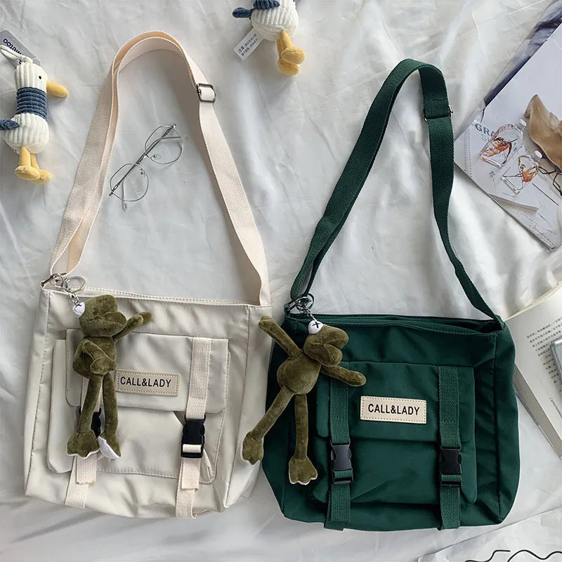 Japanese Messenger Bag Student Nylon Waterproof Crossbody Bags for Women