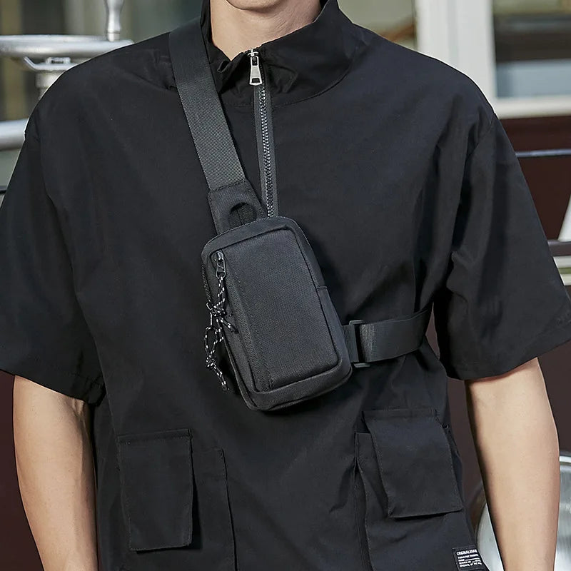 Japanese Street Sports Mini Chest Bag Cross Body Shoulder Bag