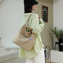 Japanese Female Top-handle Bag Nylon Tote Travel High Shopping Bag