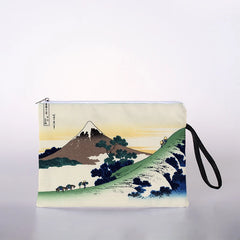 Japanese Ukiyoe Print Cosmetic Bag Lady Makeup Travel Storage