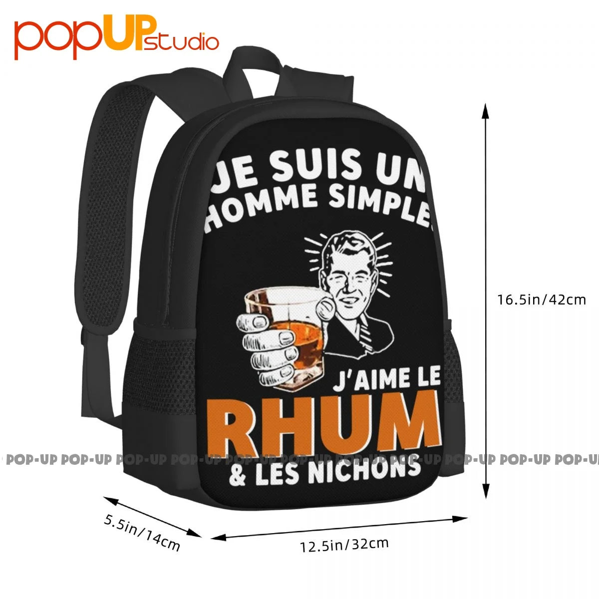 Homme Rhum & Nichons Backpack Beach Bag