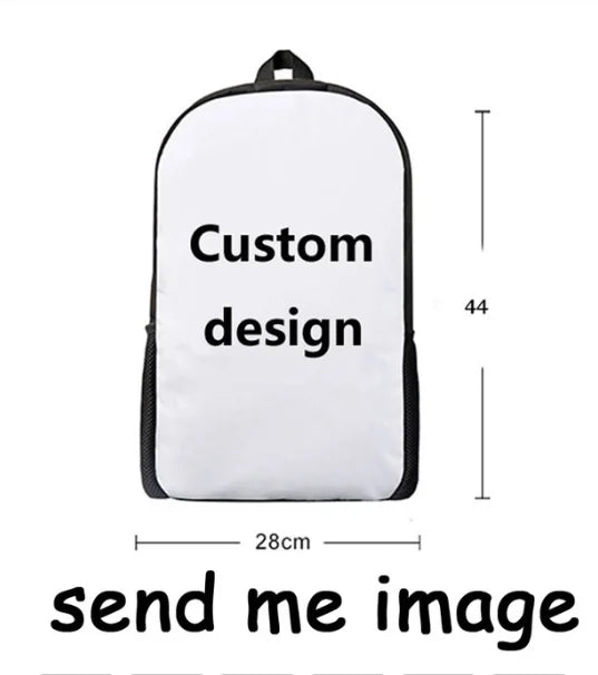Jeans Cat Pattern Men Women Backpack Leisure Female Sports Backpack