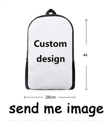 Jeans Cat Pattern Men Women Backpack Leisure Female Sports Backpack