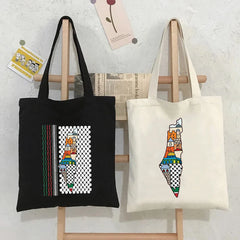 Jerusalem Wailing Wall Women Canvas Shoulder Casual Handbags Totes Cotton