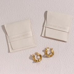 Superfine Fiber Logo Sack Jewelry Pouches 7x8cm