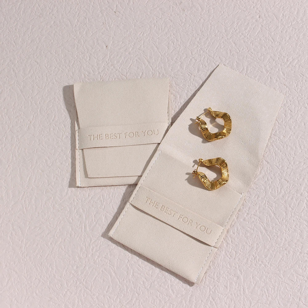 Superfine Fiber Logo Sack Jewelry Pouches 7x8cm