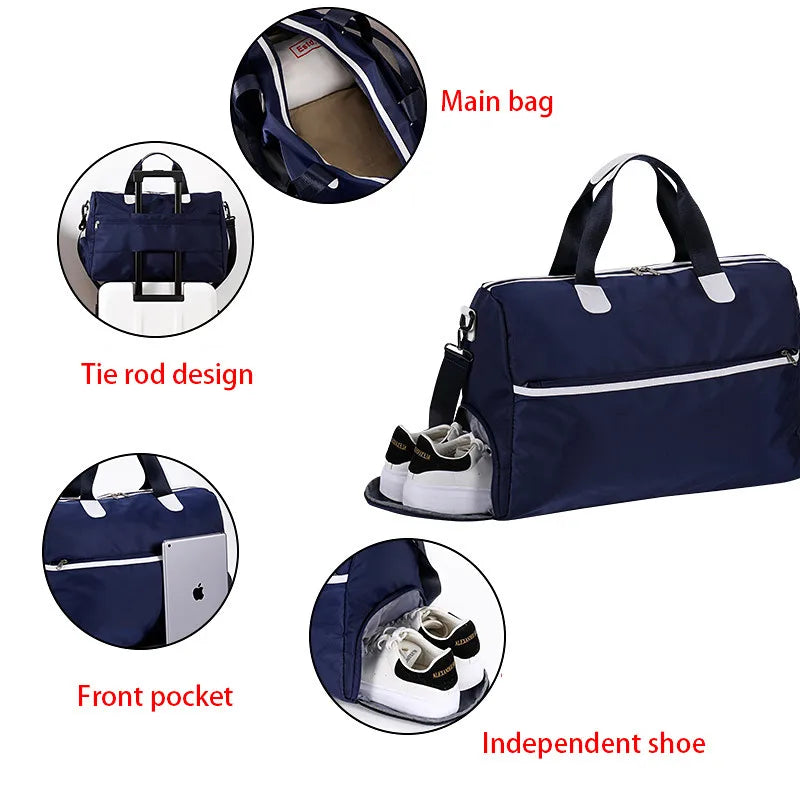 Jiessie&Angel Gym Bag For Women Outdoor Sports Training Yoga Handbag