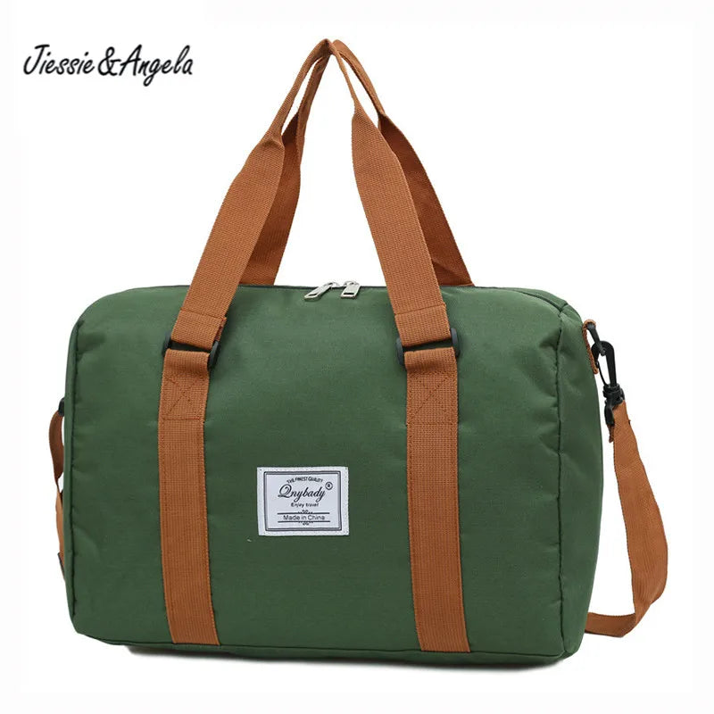 Jiessie&Angela Waterproof Travel Bag Large Capacity for Men and Women