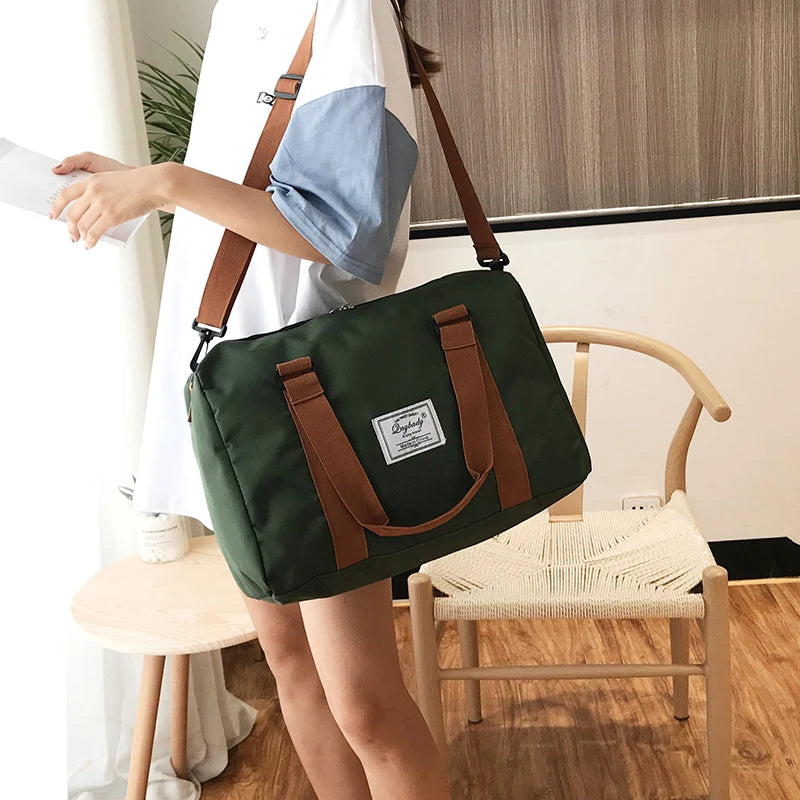 Jiessie&Angela Waterproof Travel Bag Large Capacity for Men and Women