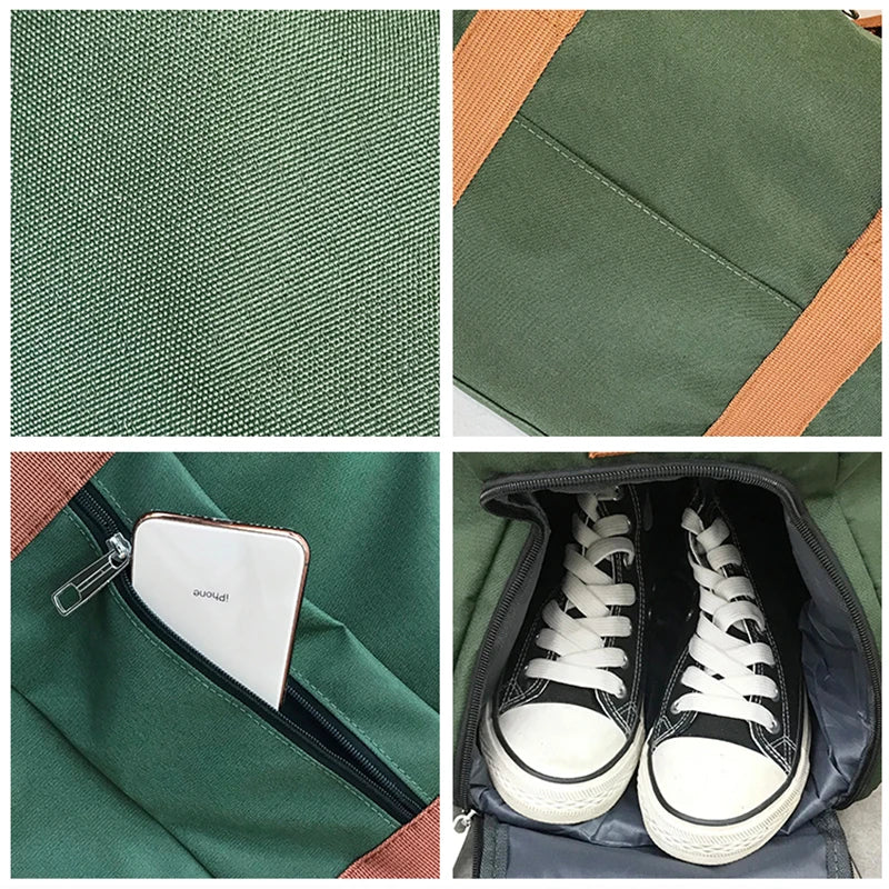 Jiessie&Angela Waterproof Travel Bag Large Capacity for Men and Women