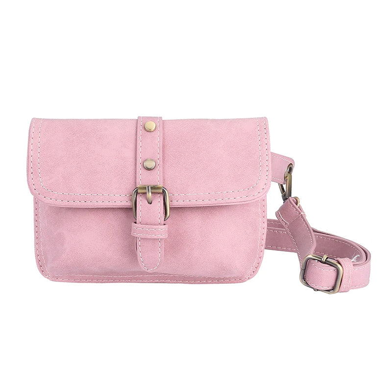 Vintage Style Leather Waist Bag Fanny Pack Pouch Belt