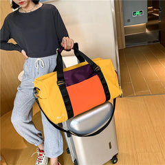 Jiessie&Angela Sports Fitness Bag Travel Handbag Outdoor Shoulder Bag