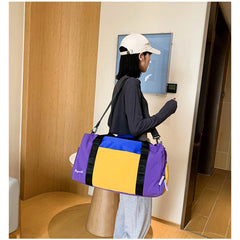 Jiessie&Angela Sports Fitness Bag Travel Handbag Outdoor Shoulder Bag