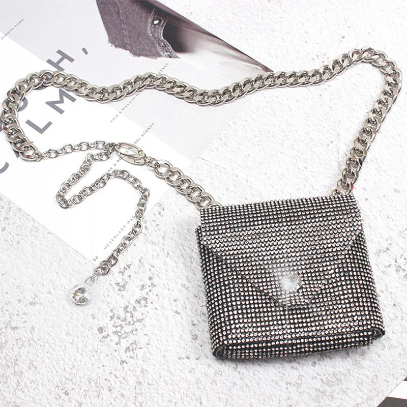 Jiomay Mini bag women's Evening Bag Mini Wallet Rhinestone