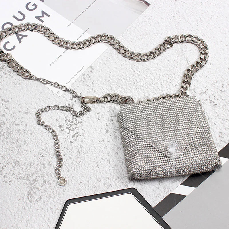 Jiomay Mini bag women's Evening Bag Mini Wallet Rhinestone