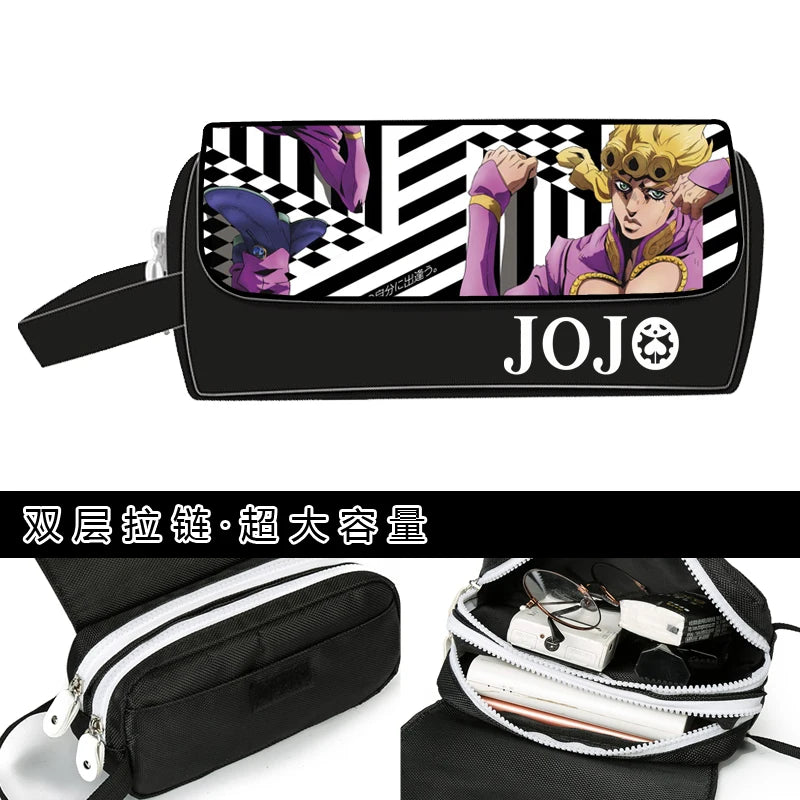 JoJo's Bizarre Adventure Wallet Purse Pencil Bag Girls Boys Gift