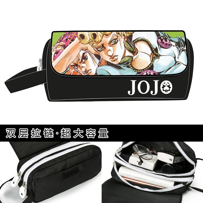 JoJo's Bizarre Adventure Wallet Purse Pencil Bag Girls Boys Gift