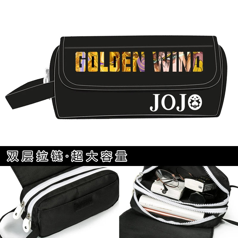 JoJo's Bizarre Adventure Wallet Purse Pencil Bag Girls Boys Gift