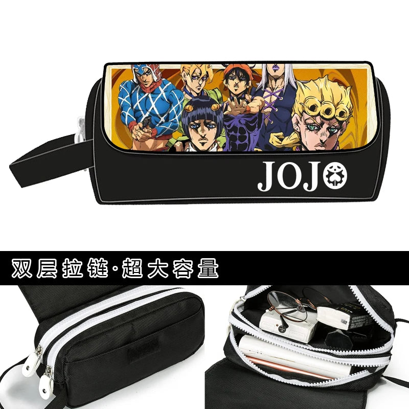 JoJo's Bizarre Adventure Wallet Purse Pencil Bag Girls Boys Gift