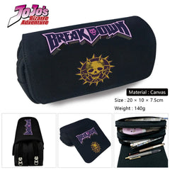 JoJo's Bizarre Adventure Canvas Pencil Case Travel Cosmetic Bag