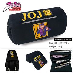 JoJo's Bizarre Adventure Canvas Pencil Case Travel Cosmetic Bag