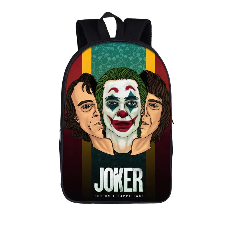 Joker Be Reborn Backpack Joaquin Phoenix Men Women Rucksack