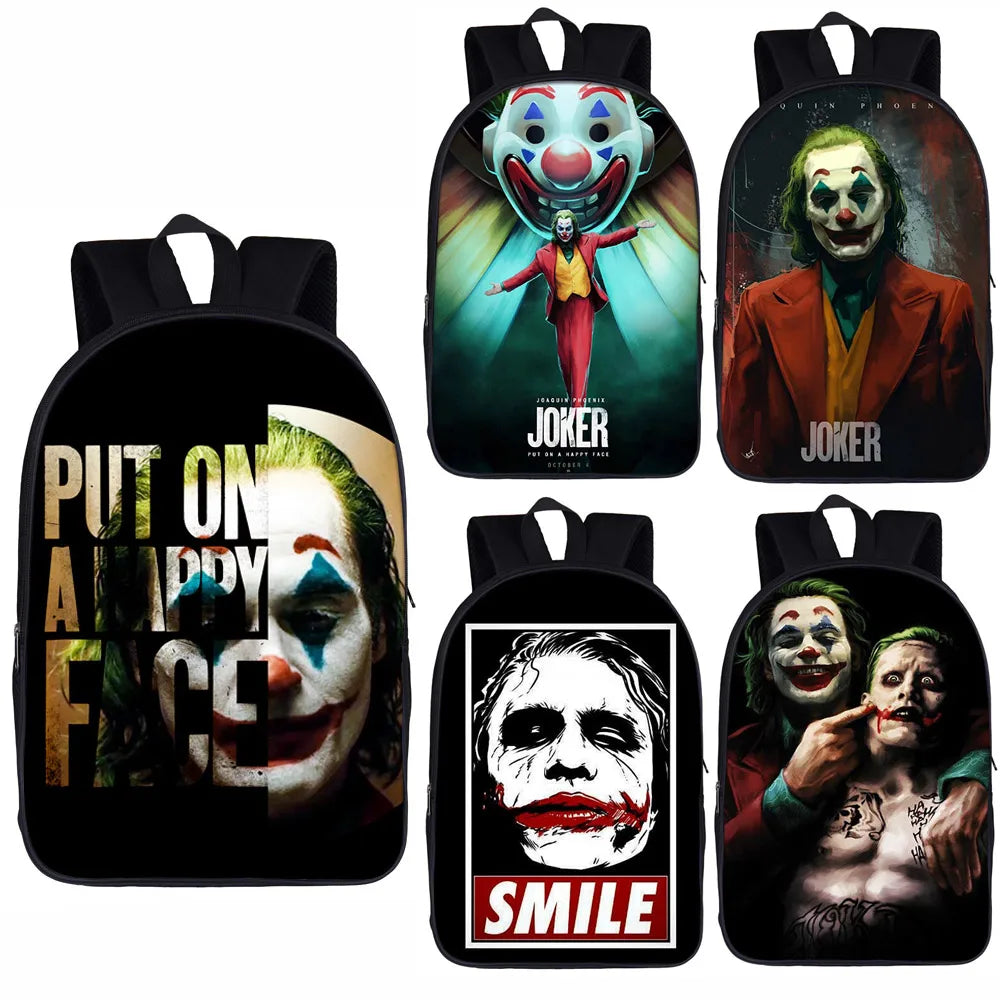 Joker Be Reborn Backpack Joaquin Phoenix Men Women Rucksack