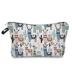 Llama Cosmetic Organizer Bag Make Up Printing Women Makeup Bag
