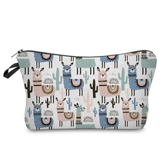 Llama Cosmetic Organizer Bag Make Up Printing Women Makeup Bag