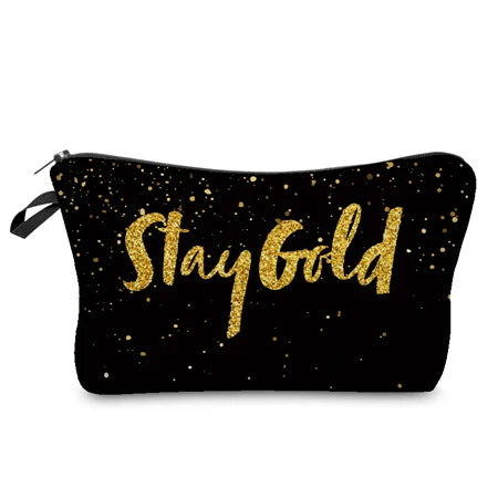 Printed Makeup Bag Organizer Pouch for Travel Cosmetic Bag