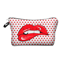 Printed Makeup Bag Organizer Pouch for Travel Cosmetic Bag