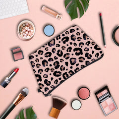 Leopard Makeup Bag Water Resistant Cosmetic Organizer for Women