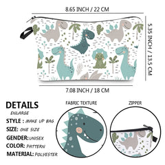 Waterproof Dinosaur Makeup Bag Organizer