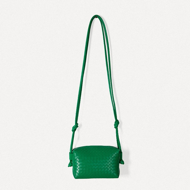 Women PU Leather Shoulder Bags Woven Crossbody Bag Handbags Totes