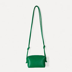 Women PU Leather Shoulder Bags Woven Crossbody Bag Handbags Totes