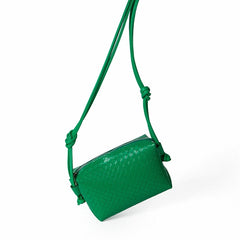 Women PU Leather Shoulder Bags Woven Crossbody Bag Handbags Totes